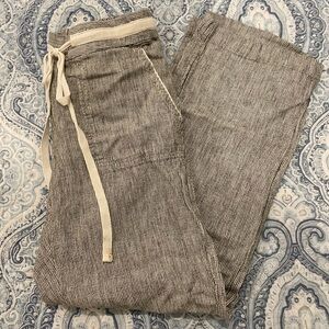 CA SLOW striped linen pants